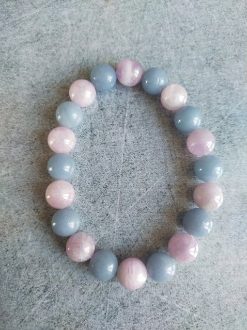 Bracelet Angelite / Kunzite