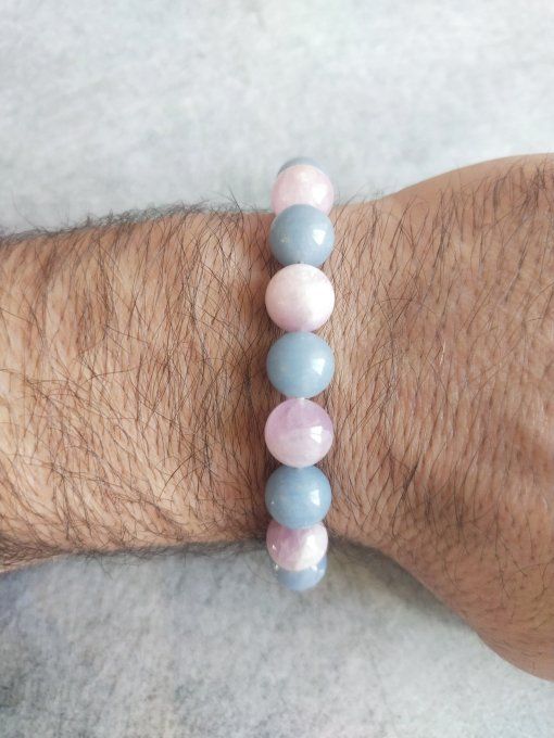 Bracelet Angelite / Kunzite
