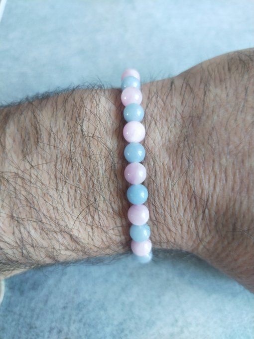 Bracelet Angelite / Kunzite