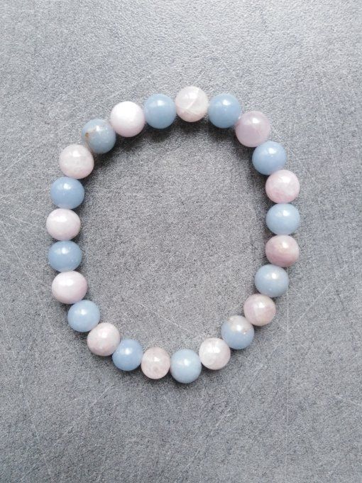 Bracelet Angelite / Kunzite