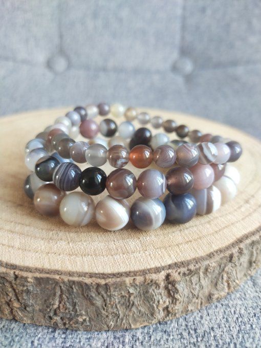 Bracelet Agate de botswana