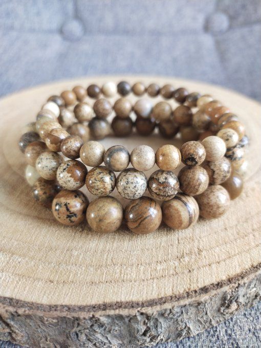 Bracelet Jaspe paysage 