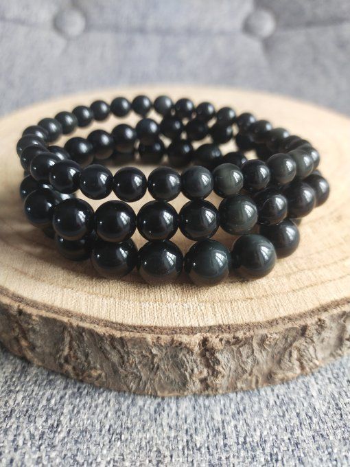 Bracelet Obsidienne Oeil Celeste