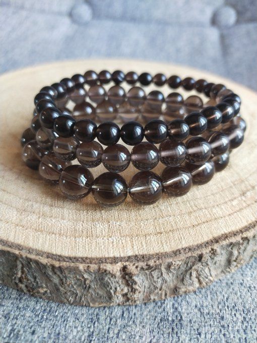 Bracelet Quartz fumée