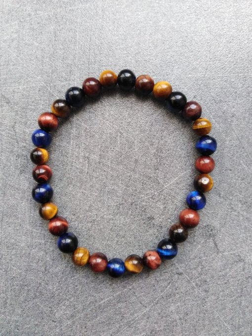 Bracelet Oeil de faucon / Taureau / Tigre (Taille enfant)