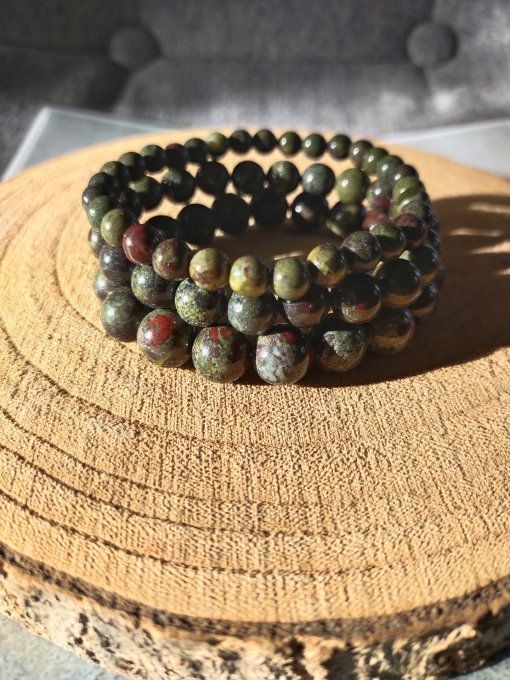 Bracelet Jaspe sang de dragon