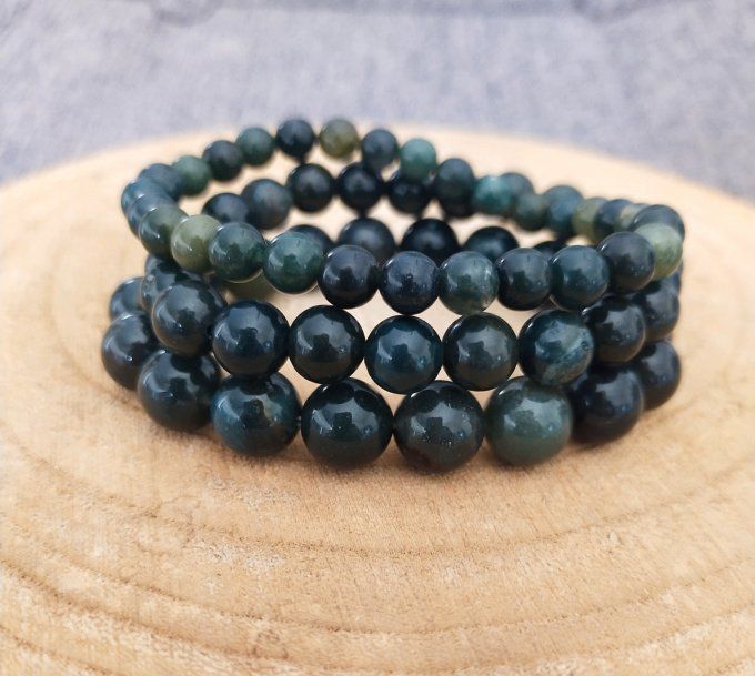 Bracelet Agate mousse
