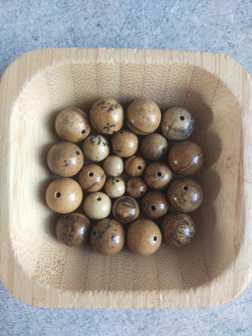 Perle Jaspe paysage à l'unité