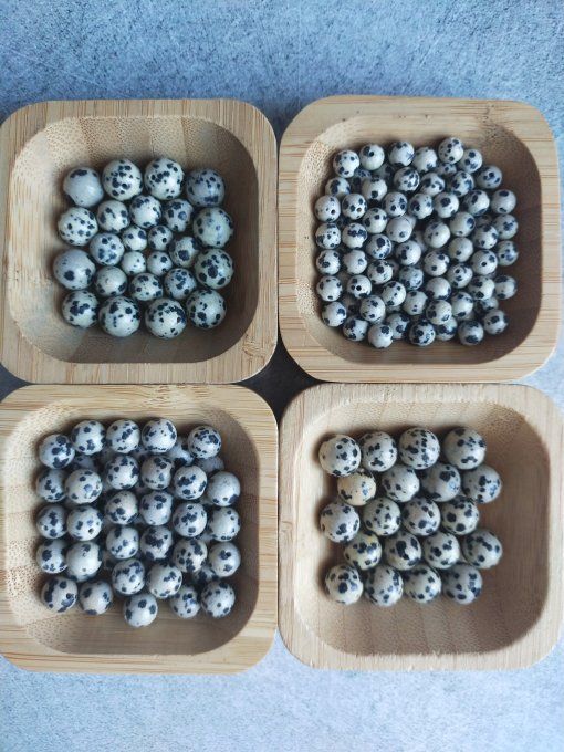 Perle Jaspe dalmatien à l'unité