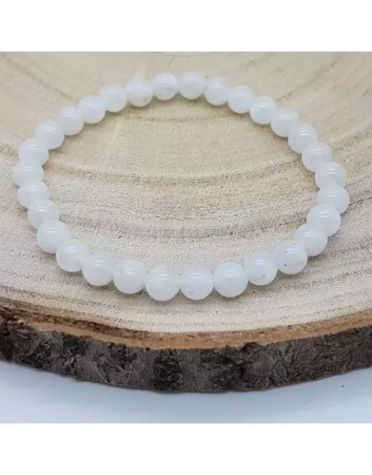 Bracelet enfant : Agate blanche