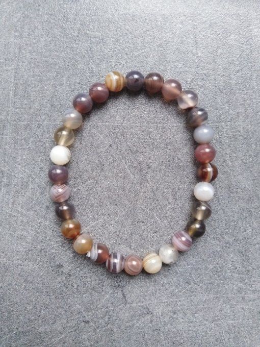 Bracelet Agate de botswana (Taille enfant)