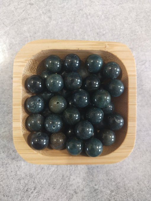 Perle Agate mousse à l'unité