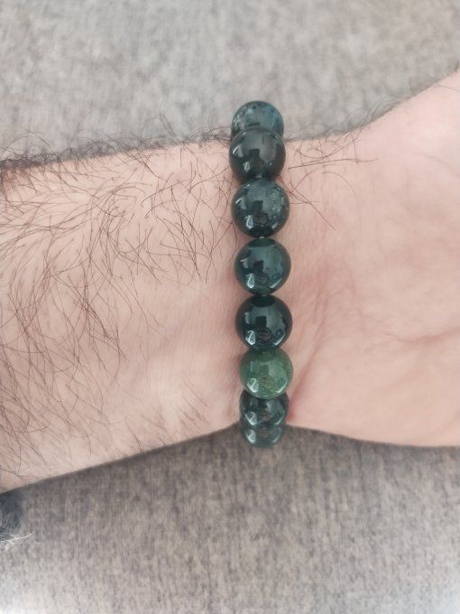 Bracelet Agate mousse