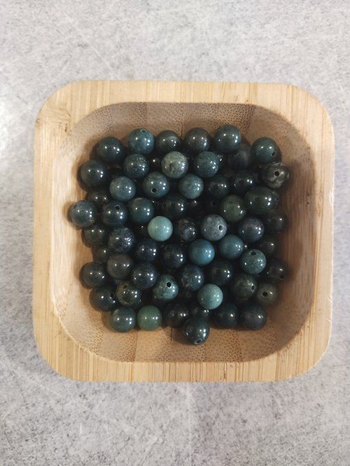 Perle Agate mousse à l'unité