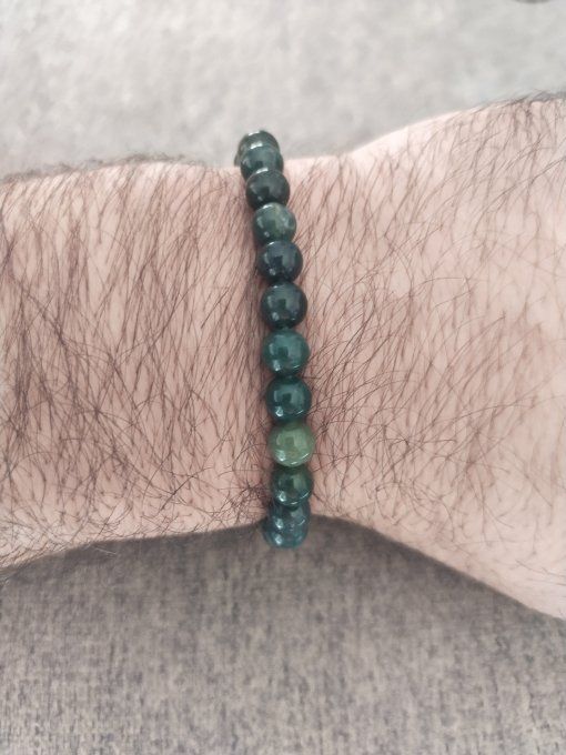 Bracelet Agate mousse