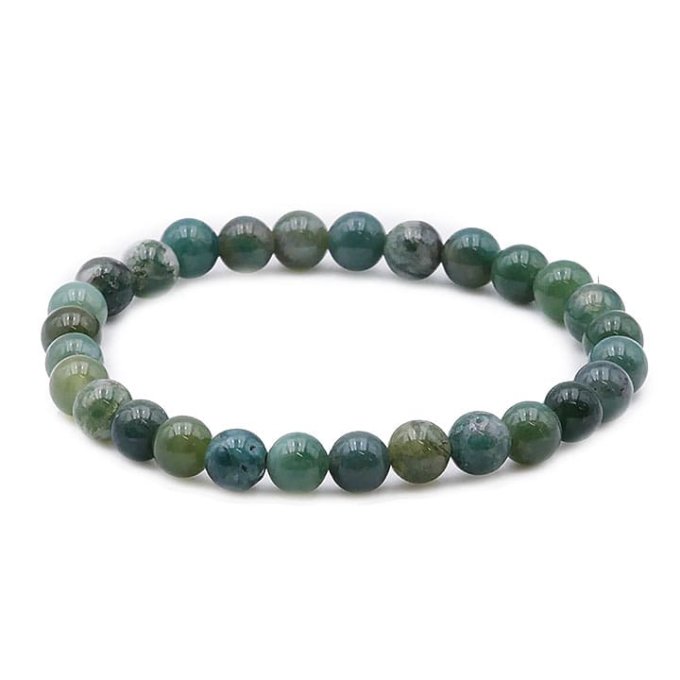 Bracelet Agate mousse (Taille enfant)