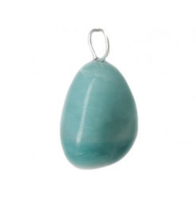 Pendentif pierre rouler Amazonite