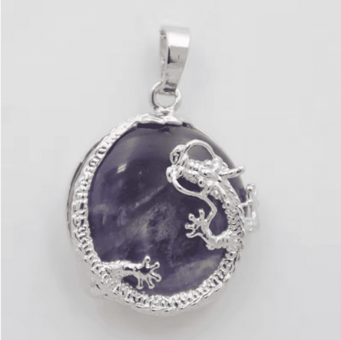 Pendentif dragon Améthyste 