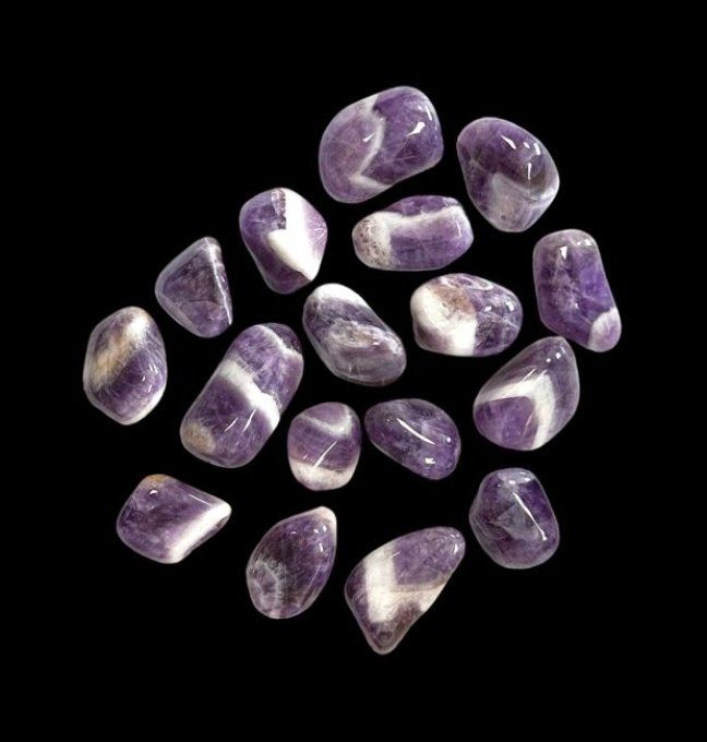 Pierre rouler Amethyste chevrons