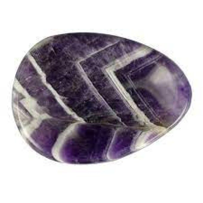 Pierre rouler Amethyste chevrons