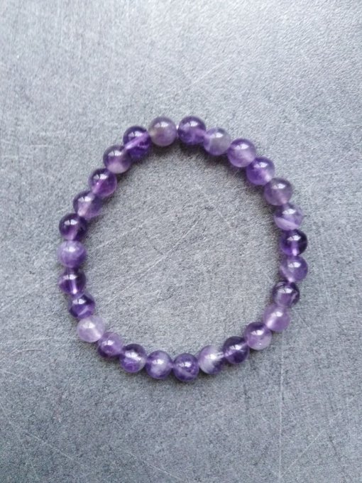 Bracelet Améthyste clair (Taille enfant)