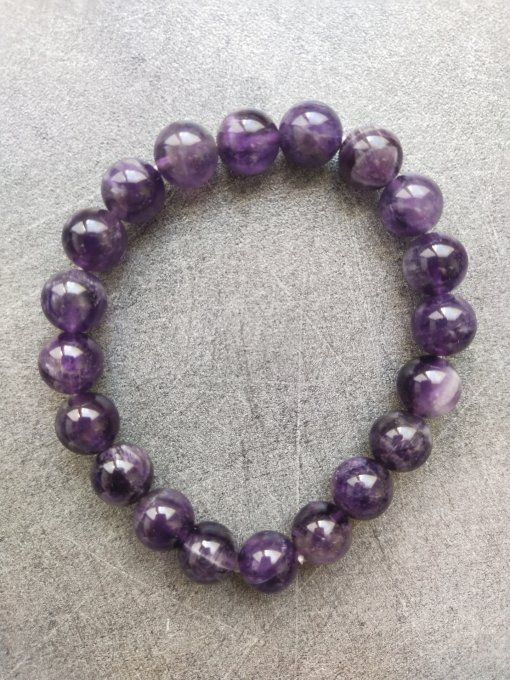 Perle Améthyste foncé à l'unité