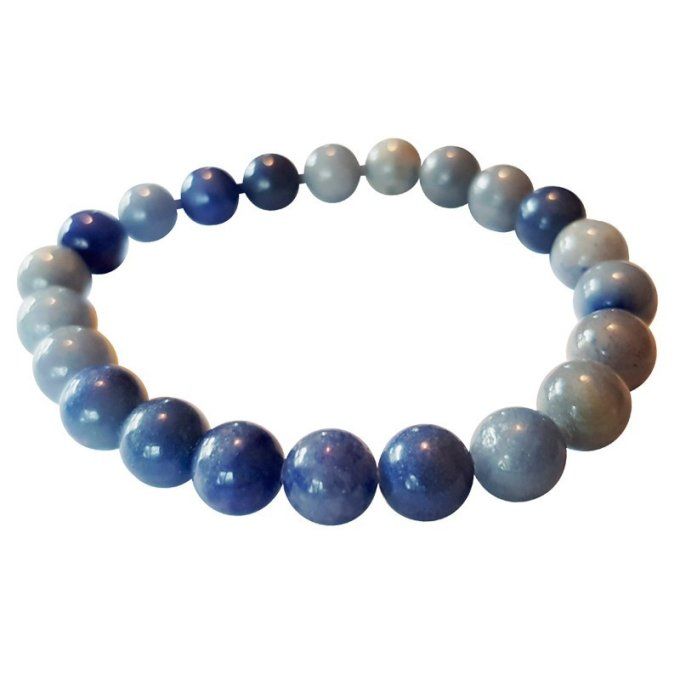 Perle Aventurine bleu à l'unité