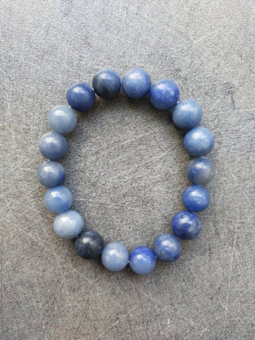 Perle Aventurine bleu à l'unité