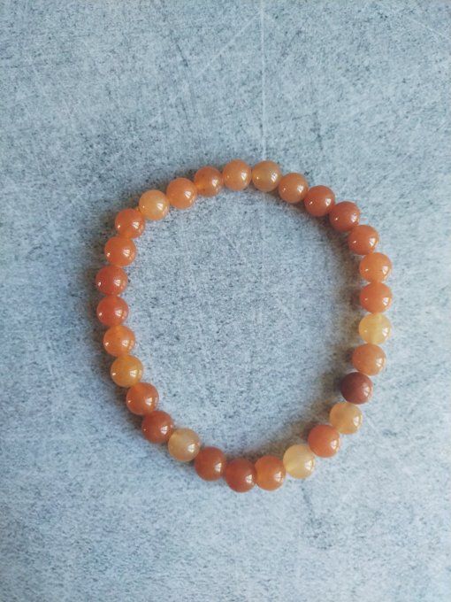 Bracelet enfant : Aventurine orange