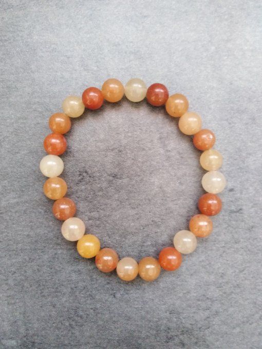 Bracelet Aventurine orange (Taille enfant)