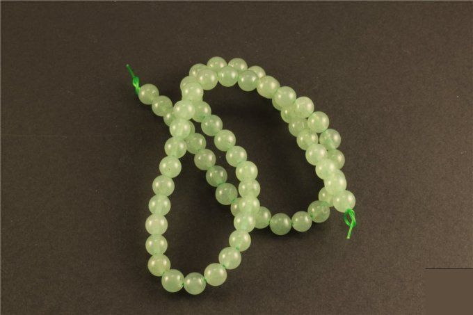 Aventurine verte au fil