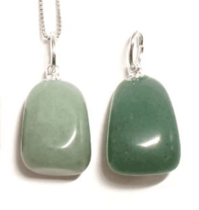 Pendentif Aventurine vert forme libre