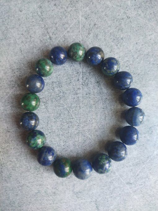 Perle Azurite malachite à l'unité