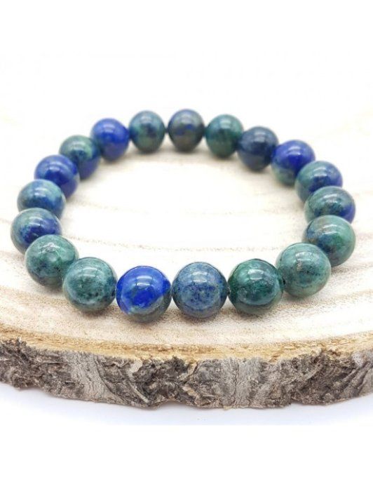 Perle Azurite malachite à l'unité