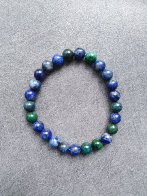 Perle Azurite malachite à l'unité
