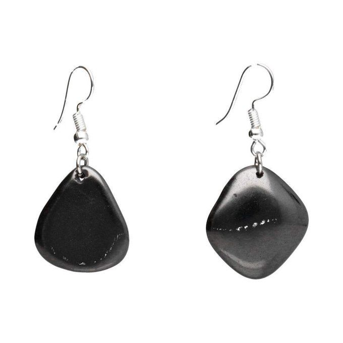 Boucle d'oreille Shungite