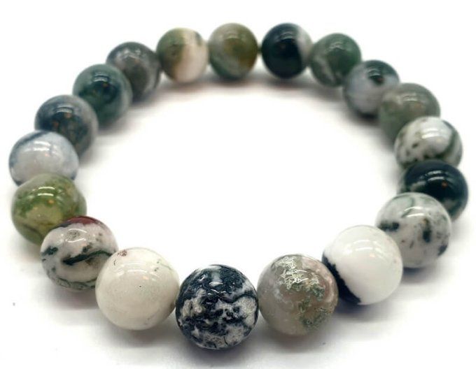 Perle Agate arbre à l'unité