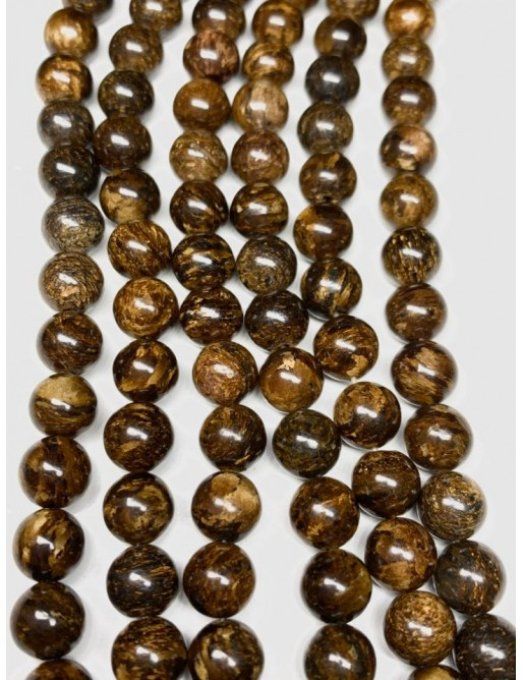 Perles Bronzite au fil