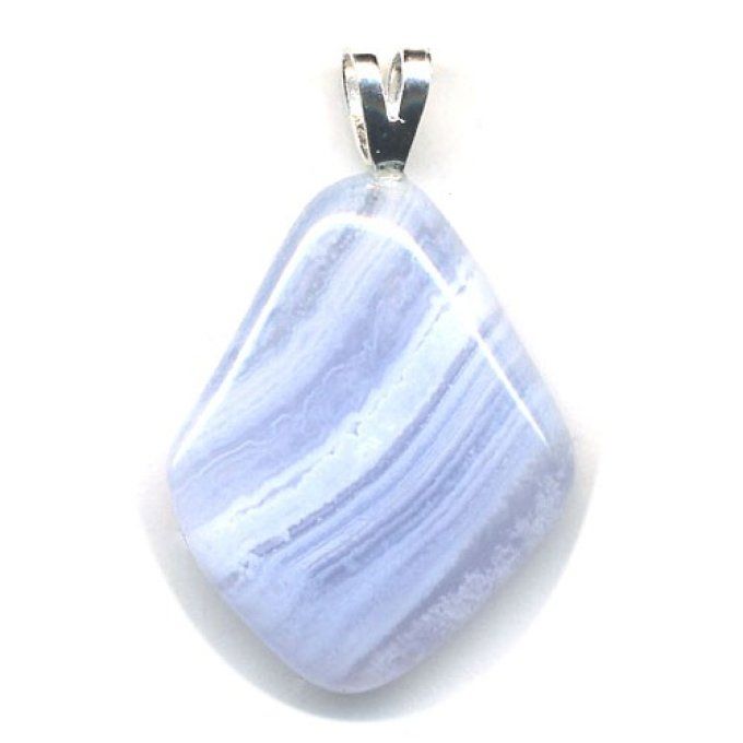 Pendentif Calcédoine forme libre