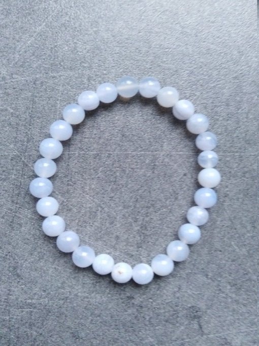 Bracelet Calcédoine (Taille enfant)