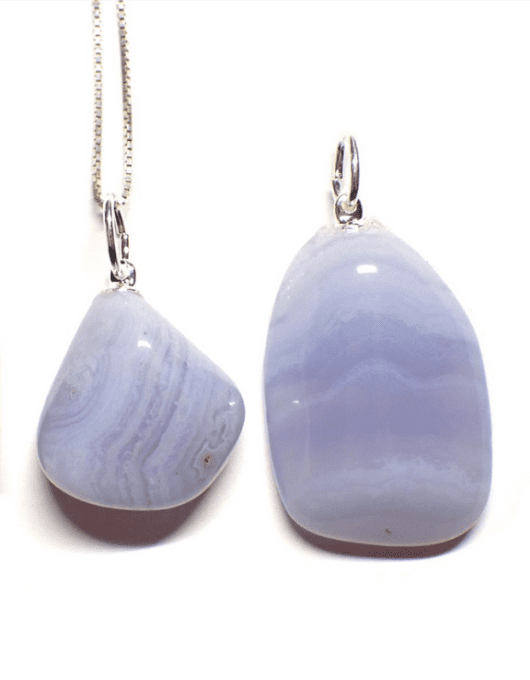 Pendentif Calcédoine forme libre