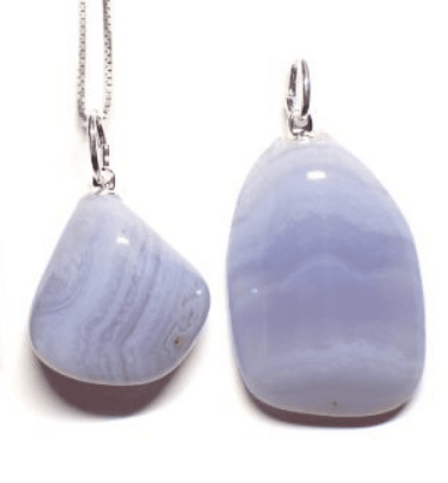 Pendentif Calcédoine forme libre