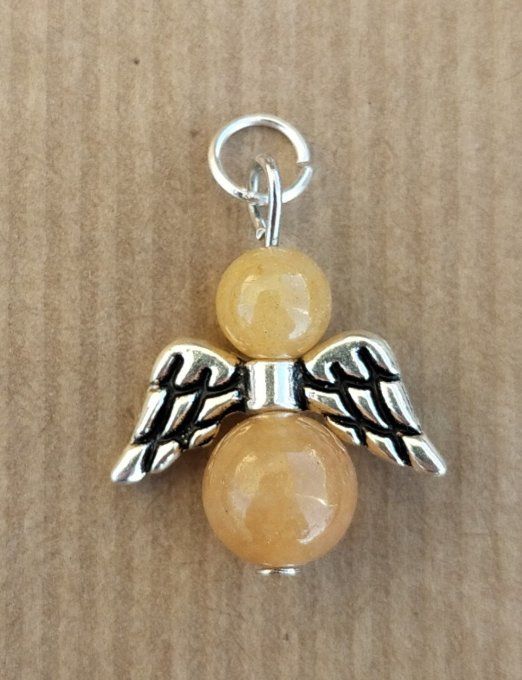 Pendentif ange Calcite orange