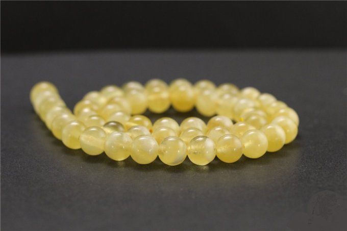 Perles Calcite orange au fil