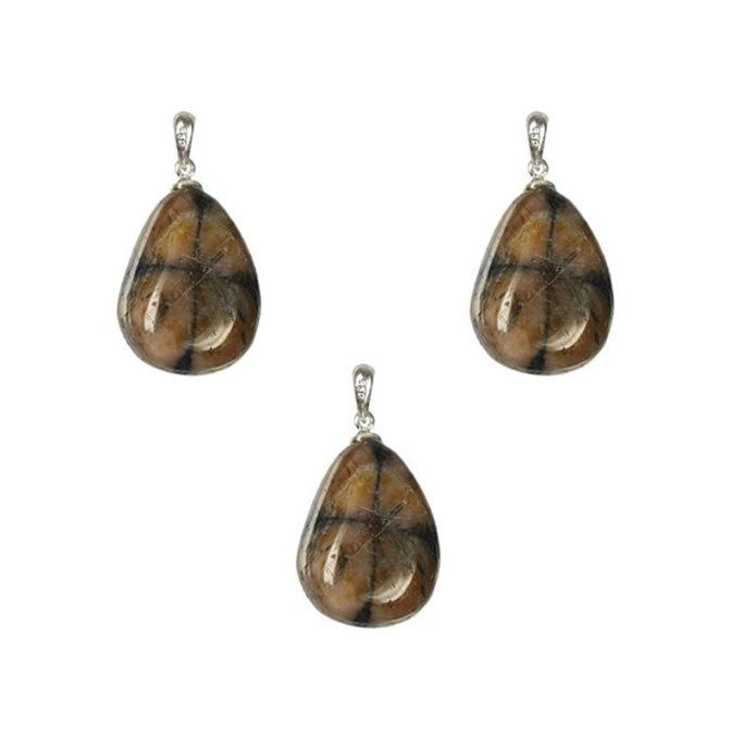 Pendentif Chiastolite forme libre