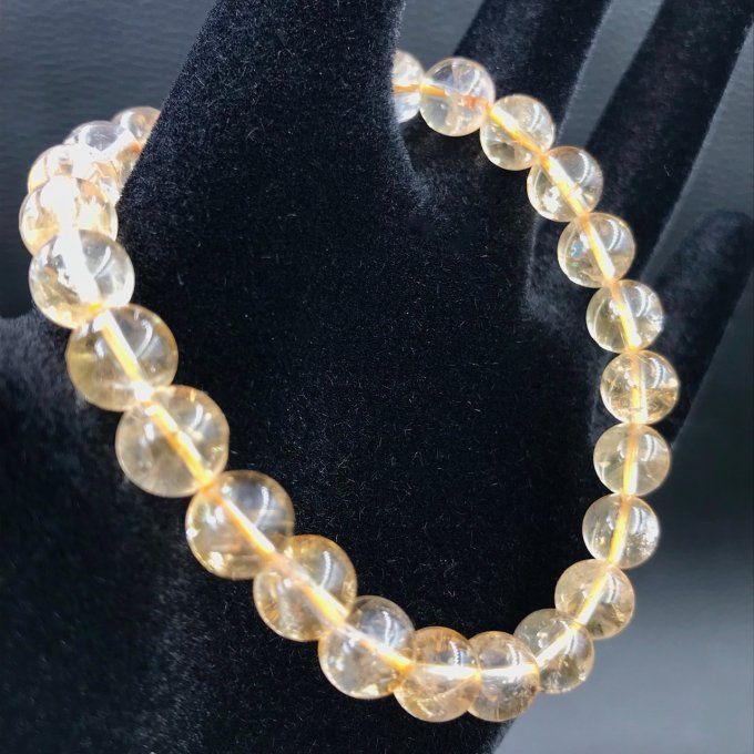 Perle Citrine à l'unité