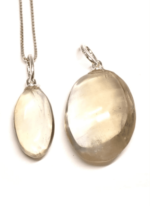 Pendentif Citrine forme libre