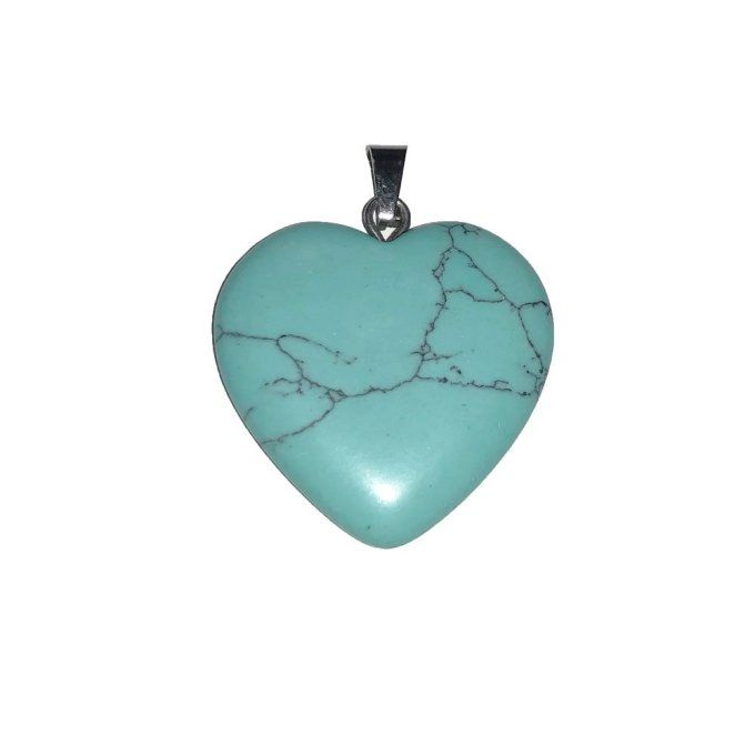 Pendentif Turquoise coeur