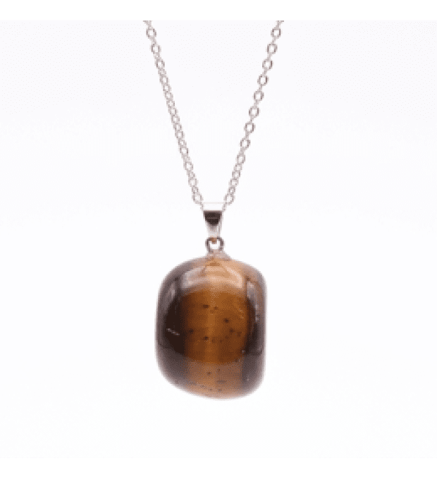 Pendentif Oeil de tigre forme libre