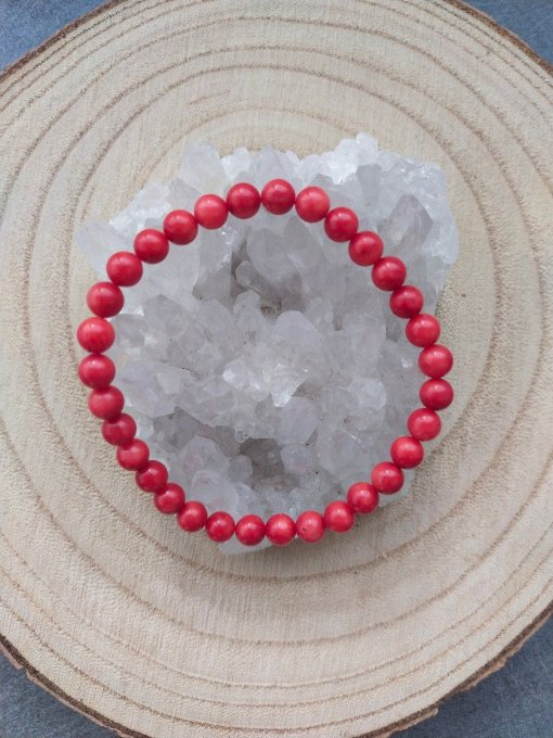 Bracelet Corail rouge (Taille enfant)